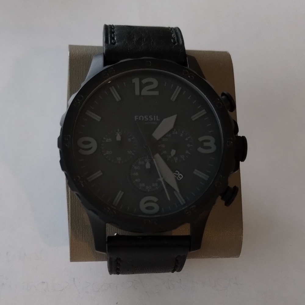 Fossil Mens Oversized Stainless Steel Chronograph Watch